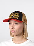 Бейсболка VON DUTCH арт. VD/1/PCB/WILD/11  (черный / оранжевый)